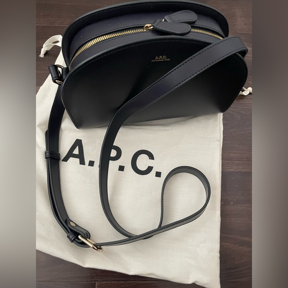 A.P.C. Handbags - APC Demi-Lune bag Navy